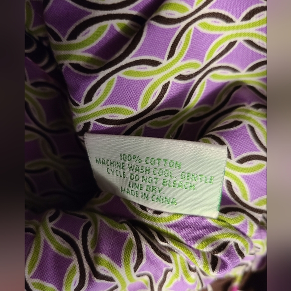 Vera Bradley Purple Punch Satchel Bag - retired pattern - Picture 14 of 14